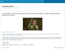 Tablet Screenshot of aodeusunico.com.br